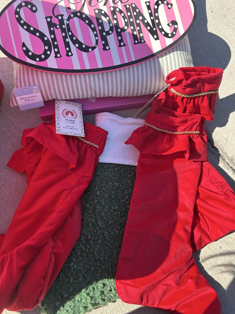 Free Christmas stockings.