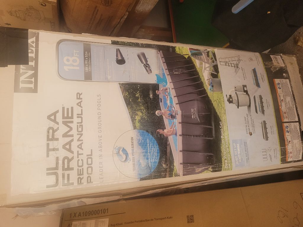 Free Intex 18 foot Rectangular pool