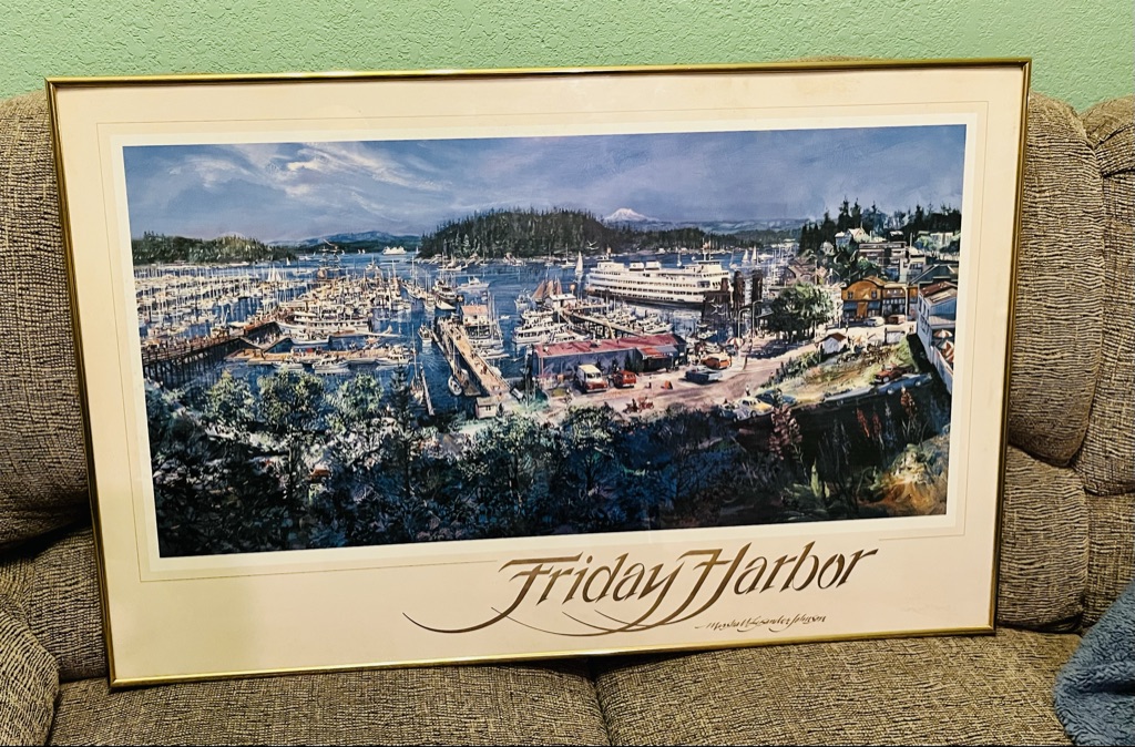 Free FRAMED PRINT OF FRIDAY HARBOR