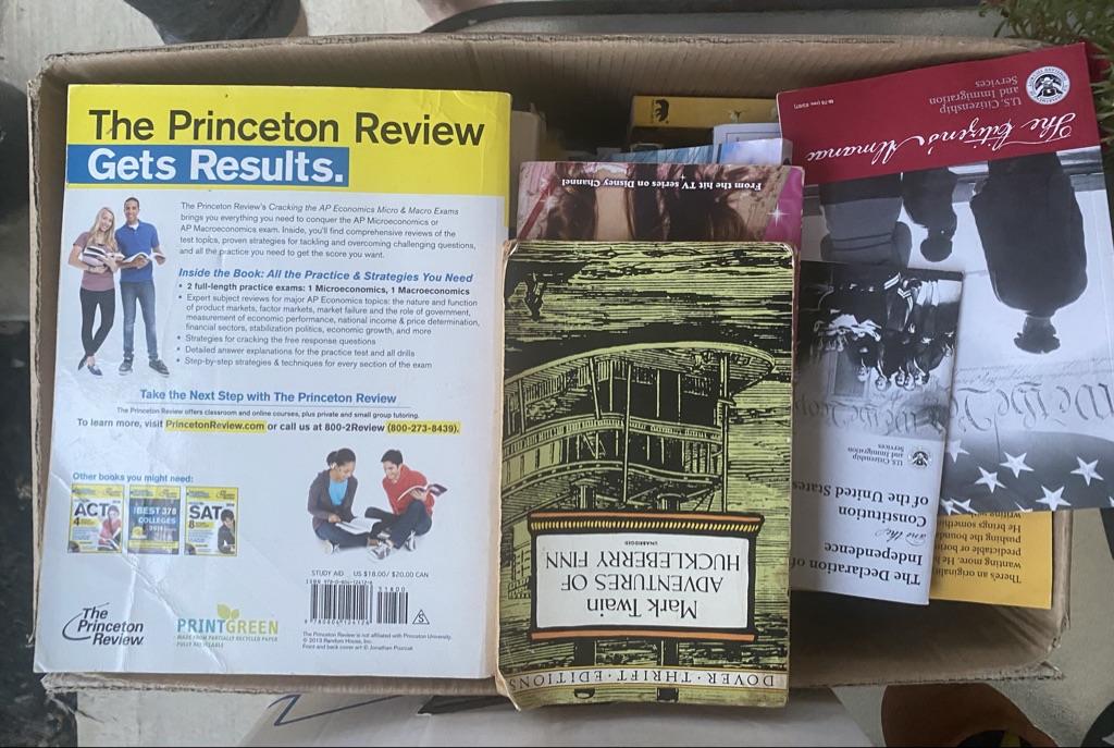 Free books porch pick up messages for address