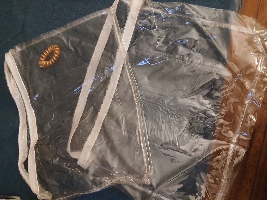 Free Two laundry clear plastic bags