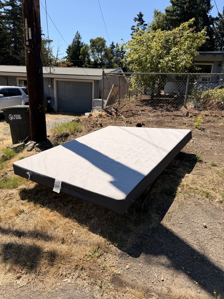 Free queen frame and this box spring