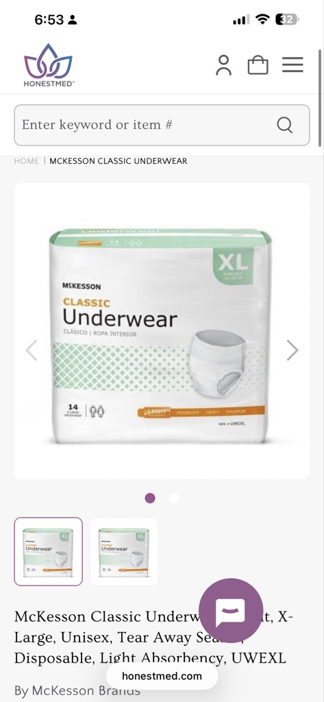 Free Adult XL diapers