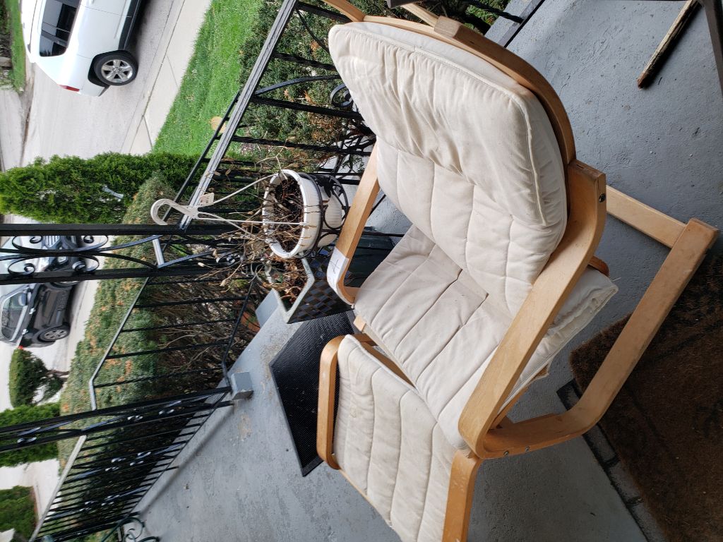 Free Book case solid wood,chair Bx foot rest