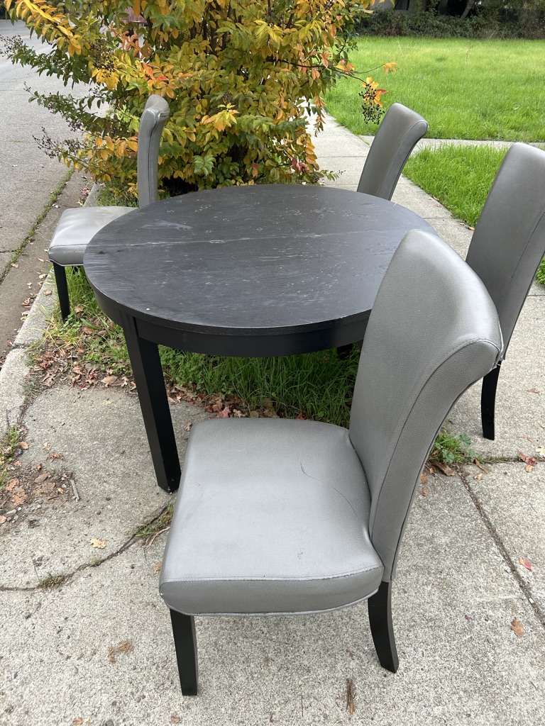 Free table and chairs