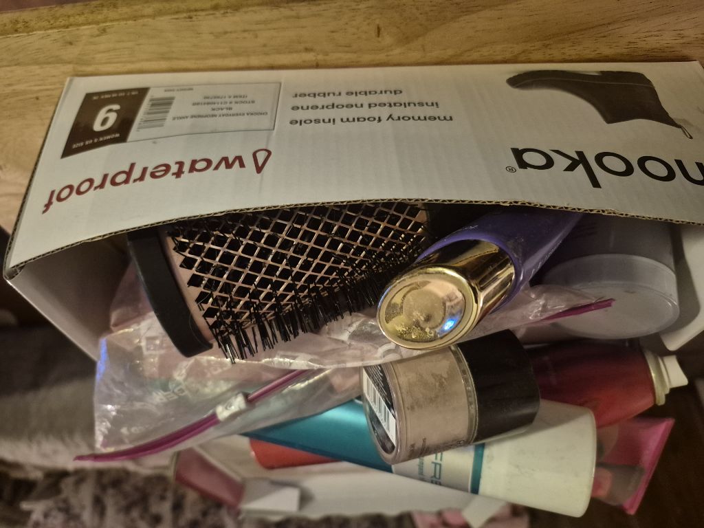 Free Box of makeup and used hair products