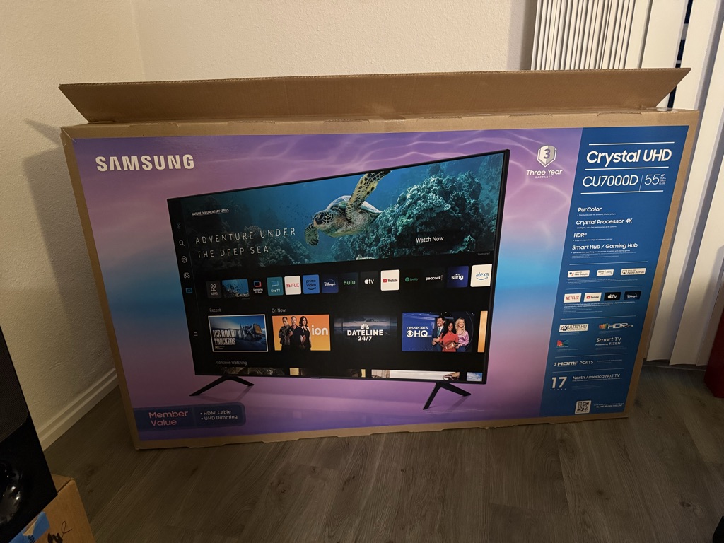 Free Box for 55” TV