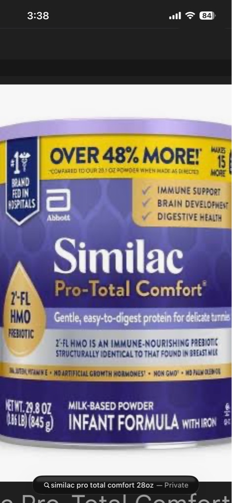 Free Similac Pro-Total Comfort