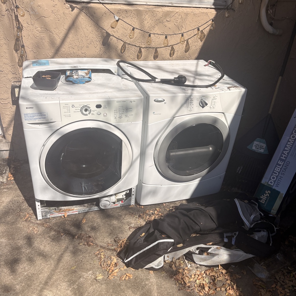 Free Scrap washers and dryers and couches