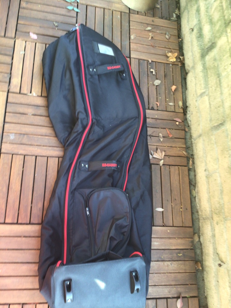 Free Travel bag for golf clubs with wheels EZ-CADDY