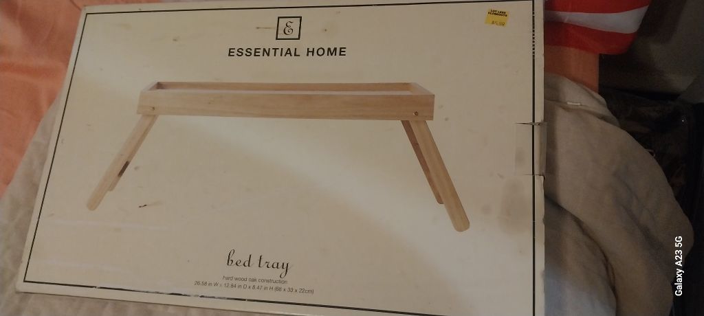 Free Wood Bed Table w Legs