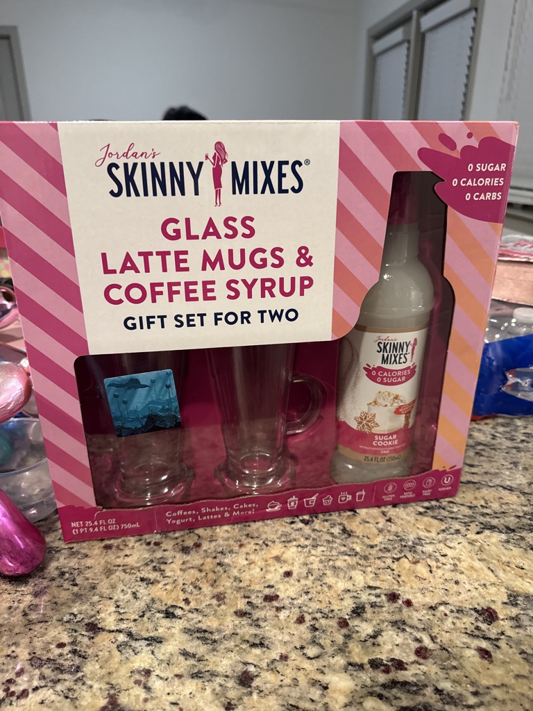 Free latte mugs and coffee syrup