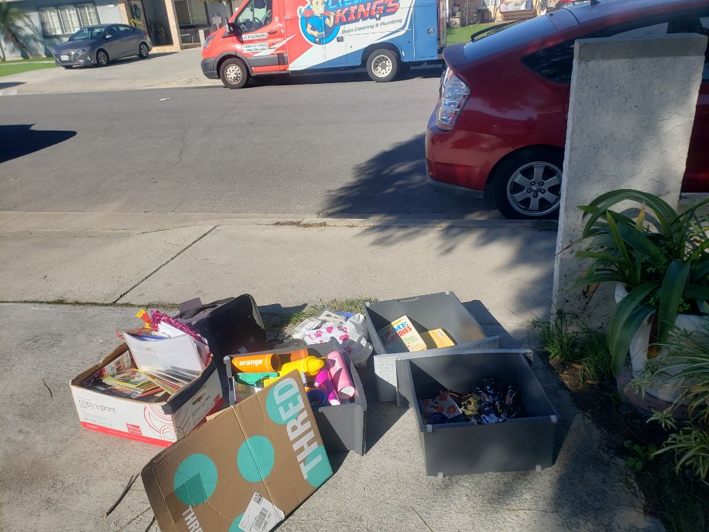 free items. Books, toys, dog travel bag