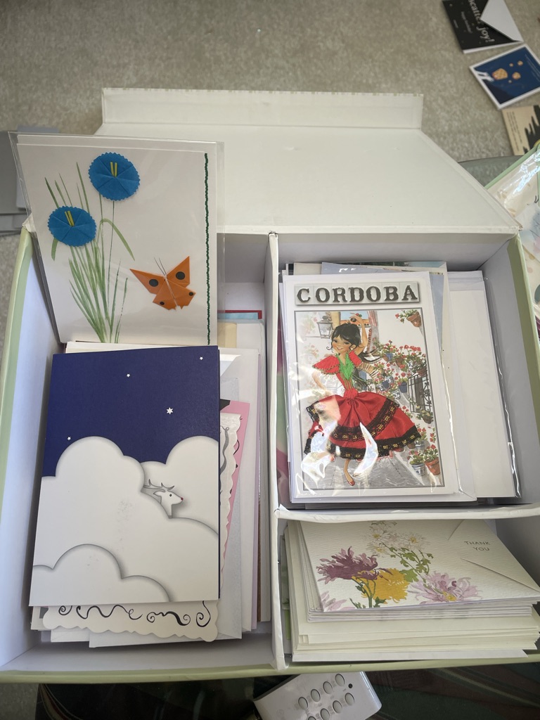 Free greeting cards and post cards (unused)