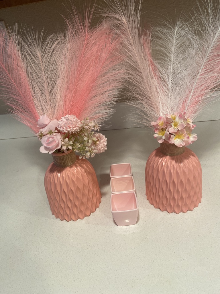 Free Pink Flower Vases with pink and