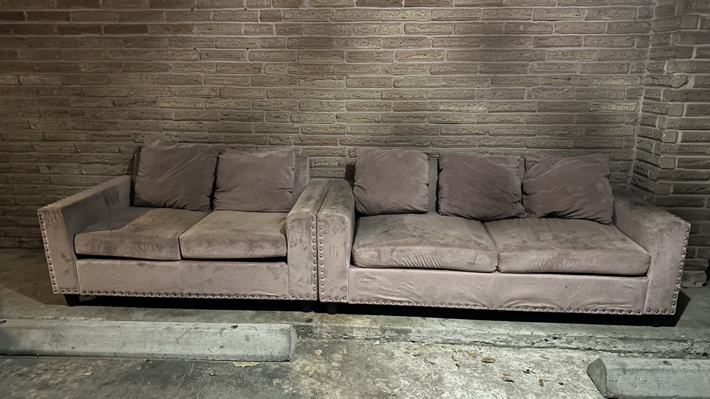Free pink couches