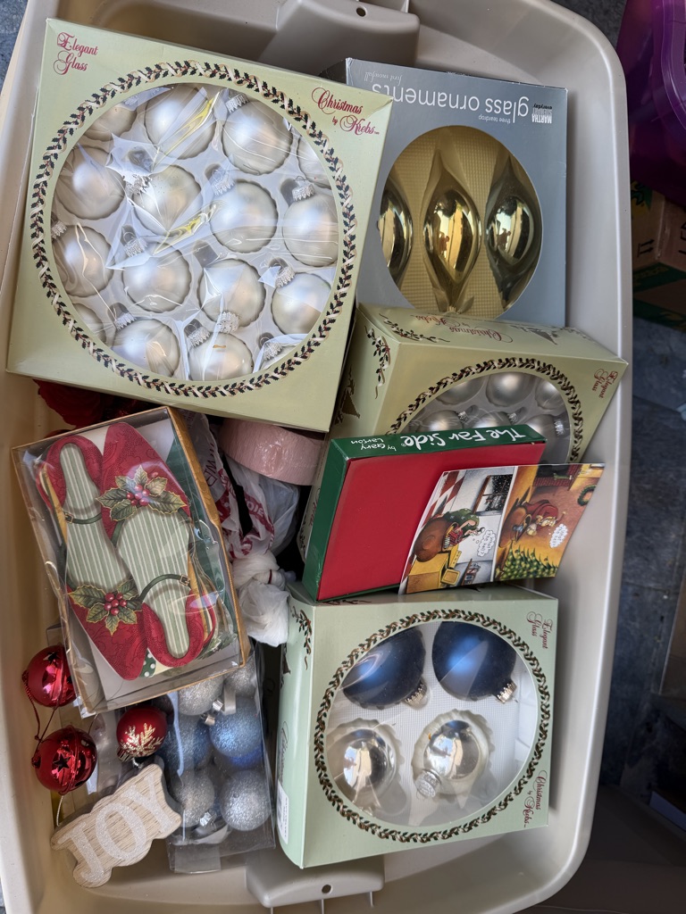 FREE Christmas Decorations – Entire Bin – Must Take All