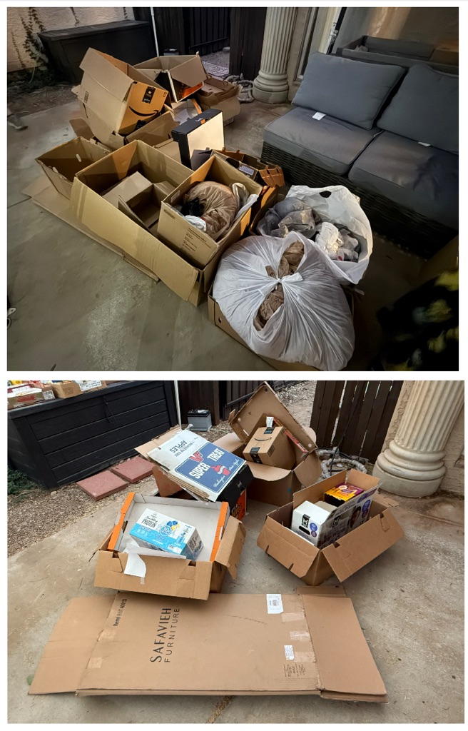 FREE BOXES & PLASTIC BAGS