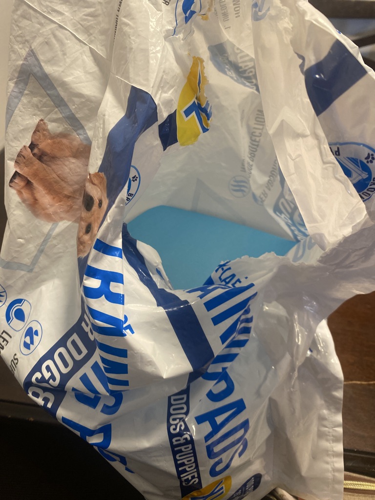 Free X-large training pads for puppies or large adult dog