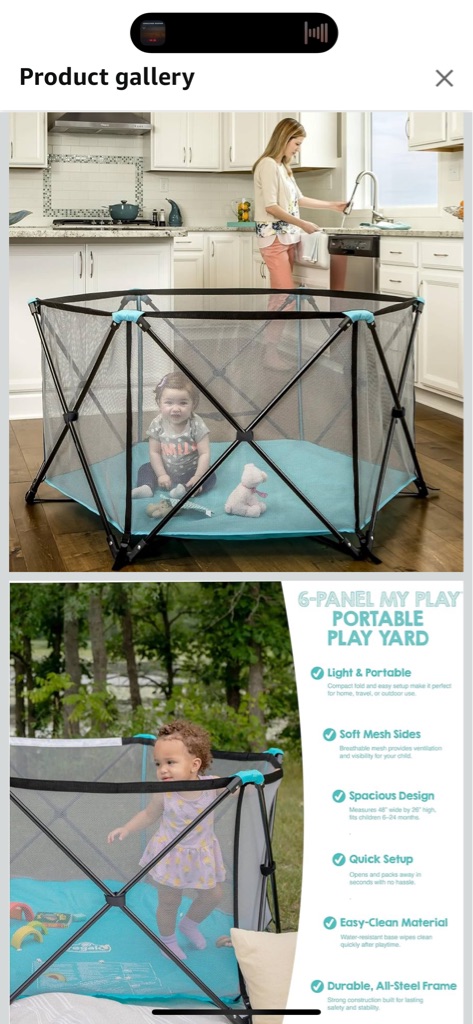 Free Portable Play Pen (infants)