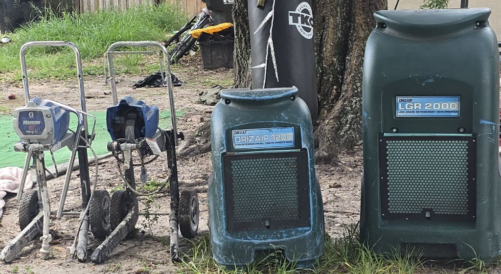 FREE SCRAP DEHUMIDIFIER & PAINT SPRAYER