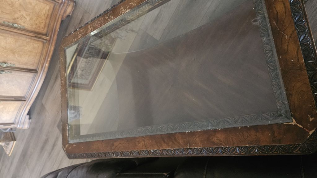 Free Wood and Glass Coffee Table