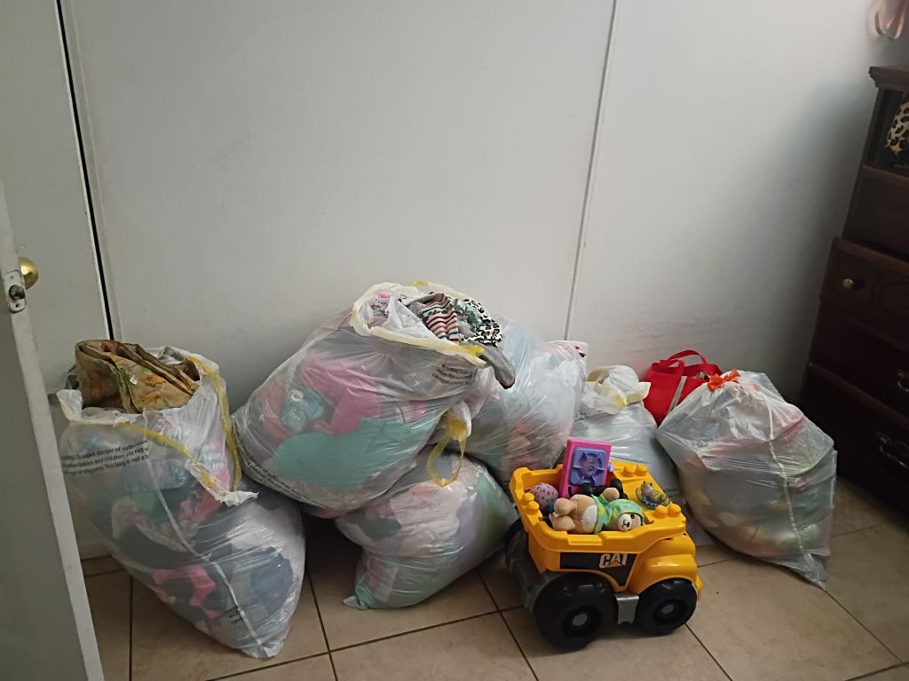 Free girls clothes, some toys, and shoes