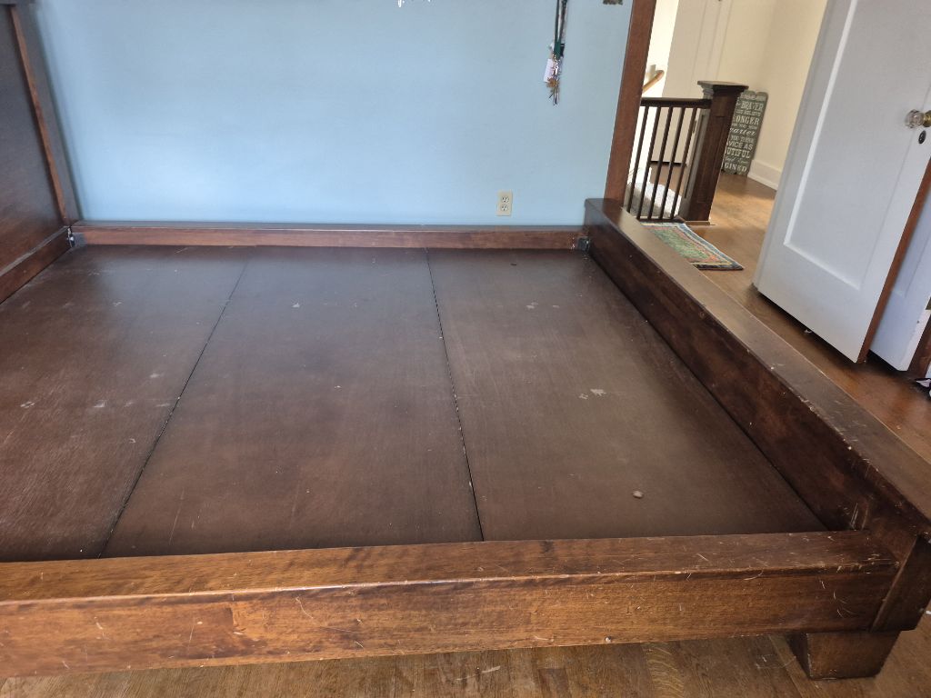 Free Solid wood California king bed frame