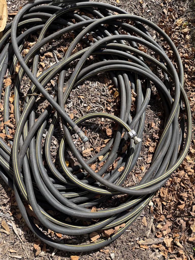 Free heavy duty 100’ hose
