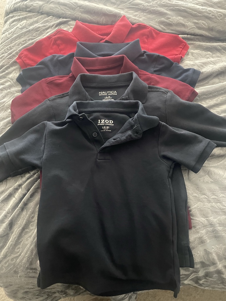 Free Size 6 boys uniform shirts