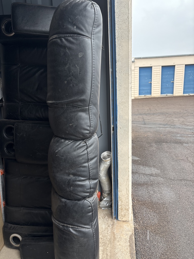Free Dual power reclining sofa