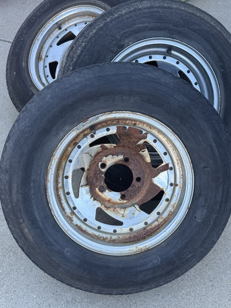 Free trailer tires and wheels