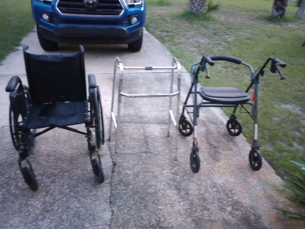 Free walkers and wheelchair