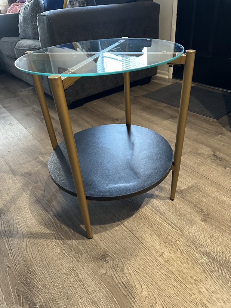 Free Glass Top Side Table