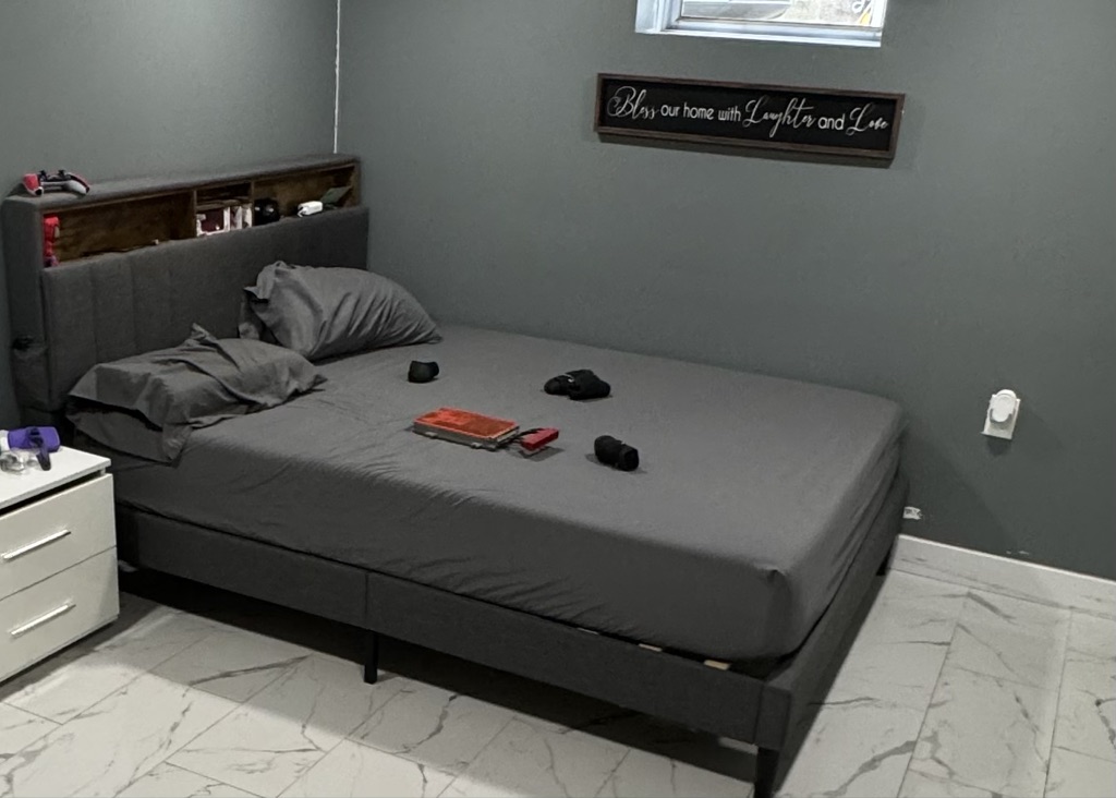 Free Queen bed and one full