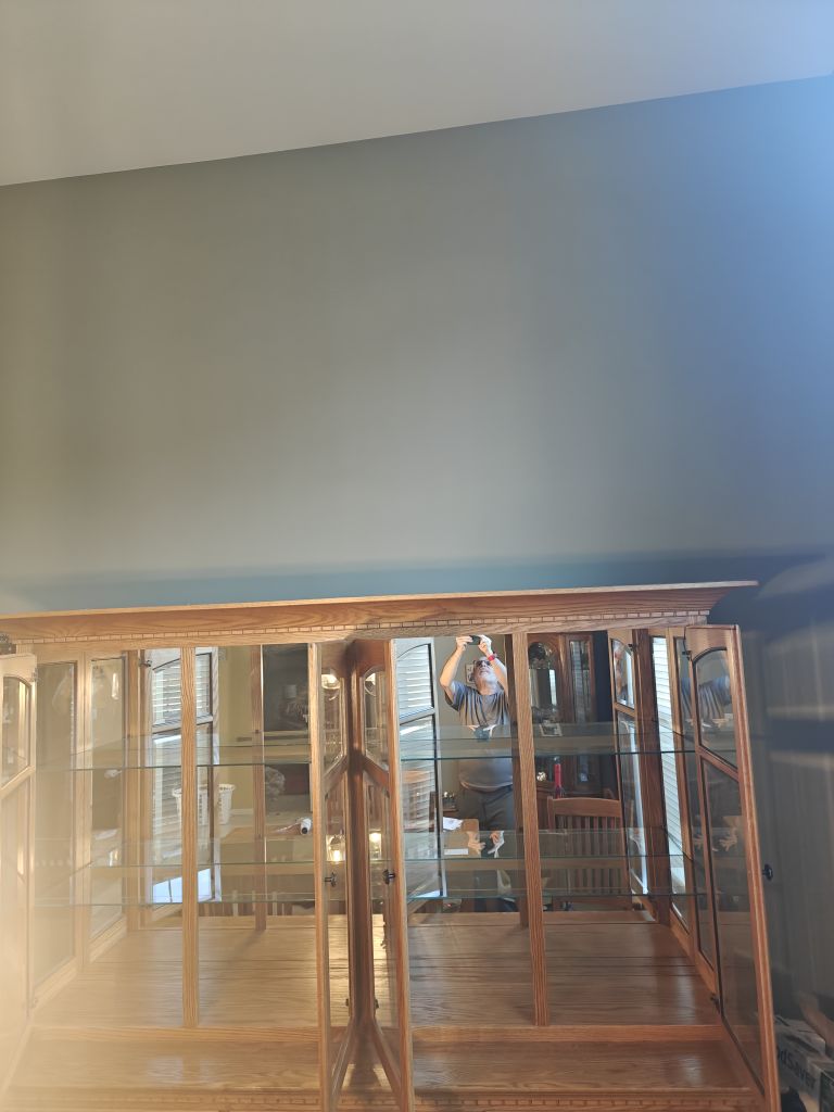 Free Amish real oak China cabinet only not the buffet